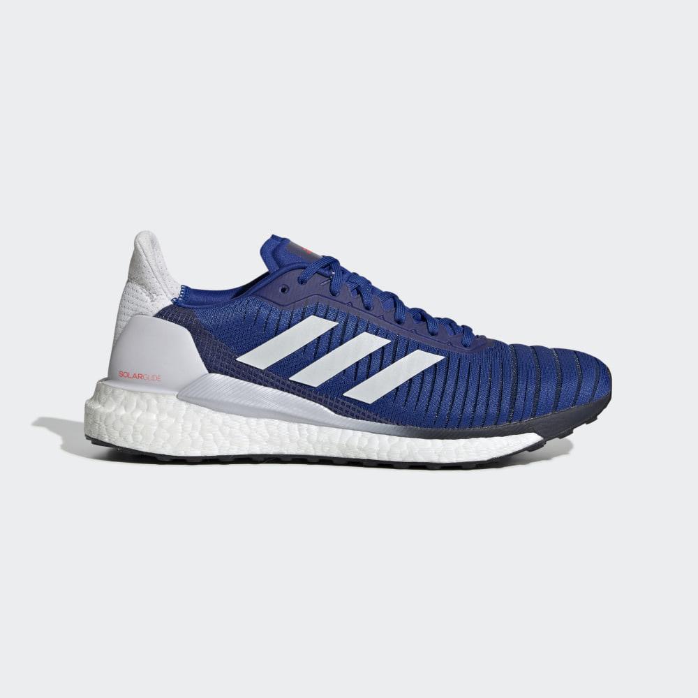 Adidas Men's SolarGlide 19 Walking Shoes Royal/Grey/Red Ireland EE4296